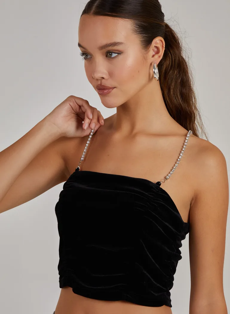 Ruched Crop Top - 2