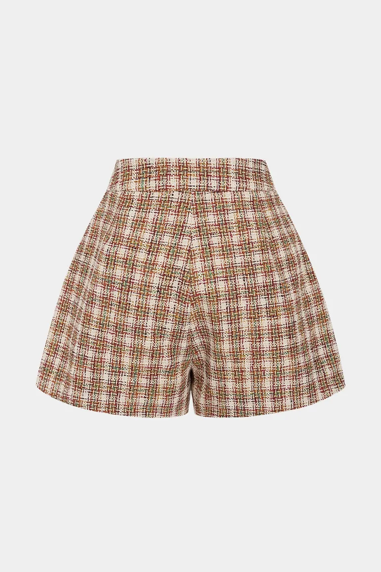 Tweed Button Shorts - 2