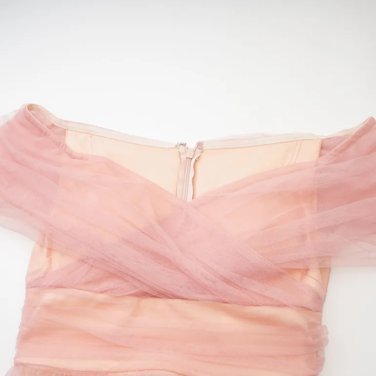 Solène Pink Tiered Maxi Dress - 7