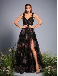 Leely Elegant Straps Sleeveless Party Dresses - 4
