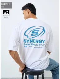 Men Boxy Fit Bold Back Print Heavy Jersey T-Shirt - 1