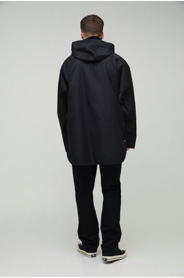 Tall Cord Collar Hooded Parka Jacket - black product thumbnail 2