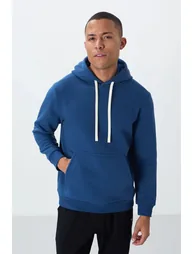 TOMMY Men's Solid Hooded Sweatshirt With Pocket - 2