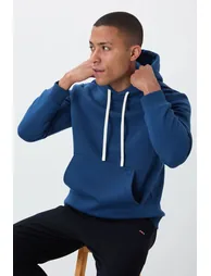 TOMMY Men's Solid Hooded Sweatshirt With Pocket - 1