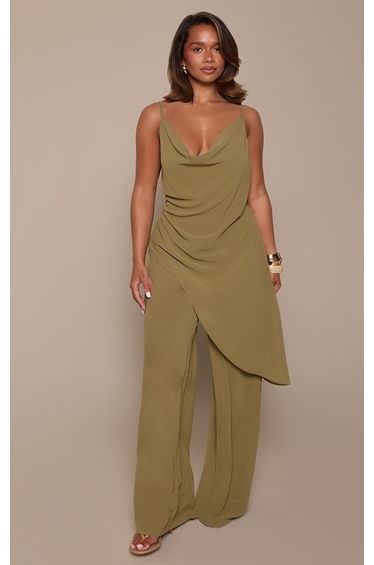 Shape Green Wide Leg Trouser