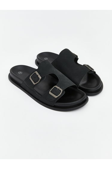 Faux Suede Men's Sliders