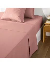 شرشف سرير قطن سادة - 4