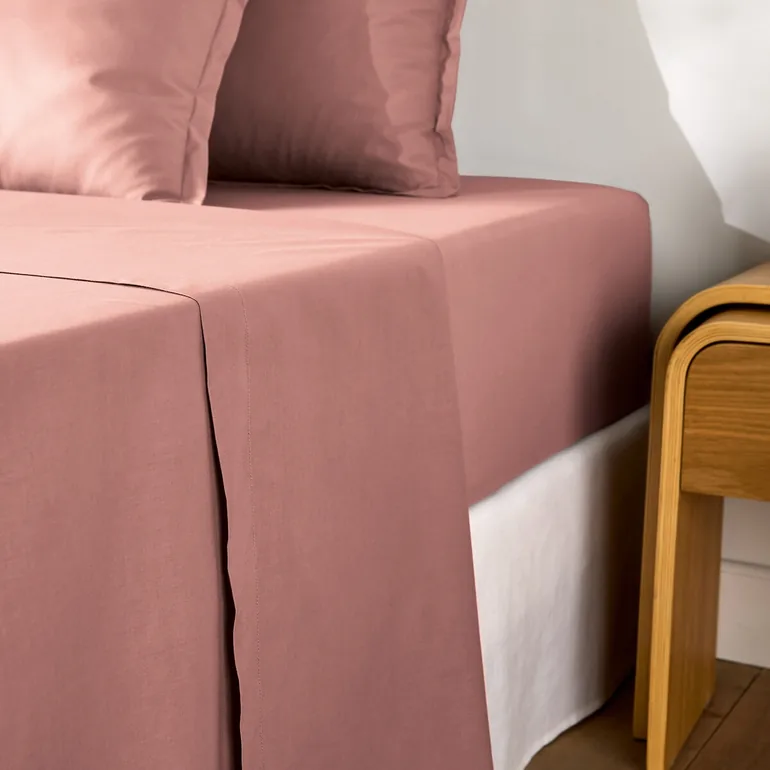 شرشف سرير قطن سادة - 3