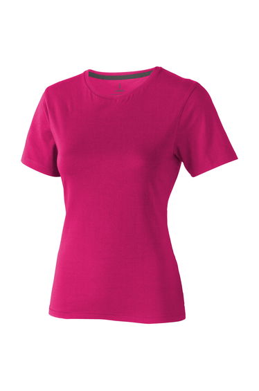 Elevate Womens/Ladies Nanaimo Short Sleeve T-Shirt - Pink