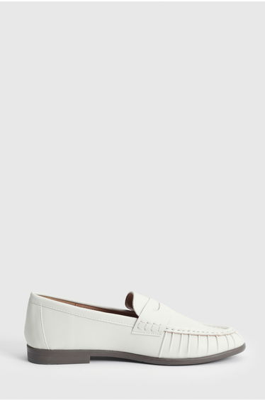 Grace Faux Leather Grandad Loafers