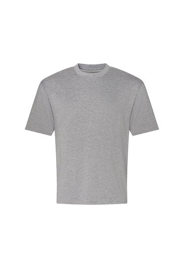 Awdis Mens 100 Oversized T-Shirt - Heather Grey