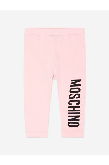 Baby Girls Logo Leggings in Pink