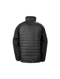 Result Mens Black Compass Padded Soft Shell Jacket - Black/Grey - 1