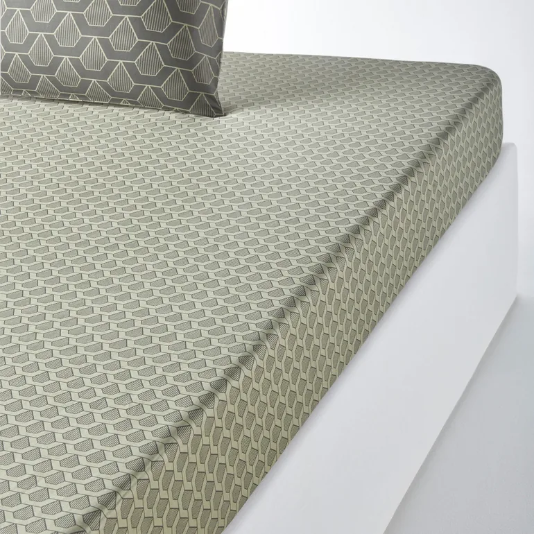 JACOB Cotton Satin Fitted Sheet