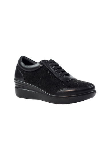 Lunar Womens/Ladies Muriel Wedge Trainers - Black