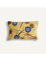 Mowan Printed Cotton Velour Rectangular Cushion Cover 50x30cm - 1