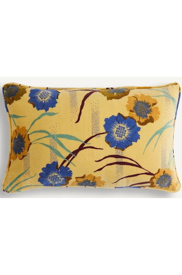 Mowan Printed Cotton Velour Rectangular Cushion Cover 50x30cm