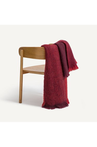 Tzara Throw in Two-Tone Wool and Polyamide