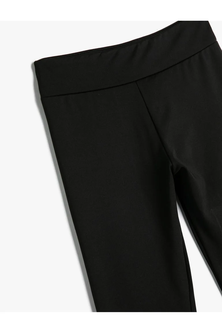 Basic Leggings with Elastic Waist