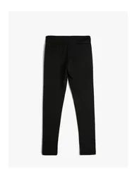 Basic Leggings with Elastic Waist - 1