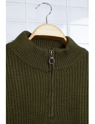 سويتر محبوك سادة بياقة تيرتيل - 4