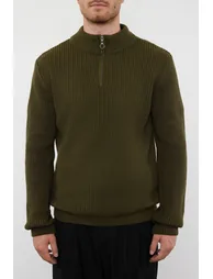 سويتر محبوك سادة بياقة تيرتيل - 2