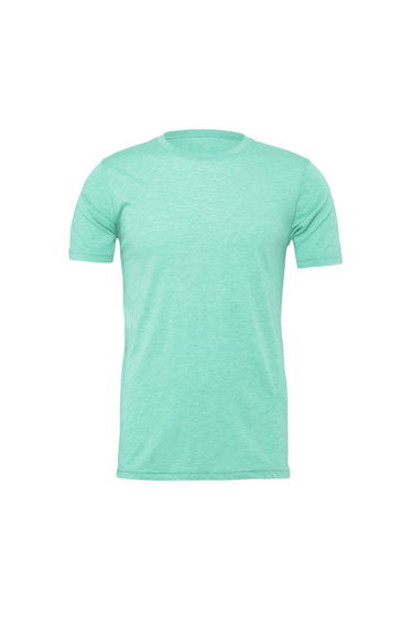 Bella + Canvas Adults Unisex Heather CVC T-Shirt - Heather Mint