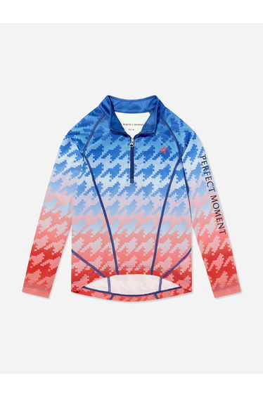 Perfect Moment Girls Thermal Degrade Layer Top in Blue