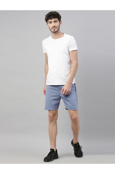 Side Tape Drawstring Shorts with Zipped Pockets