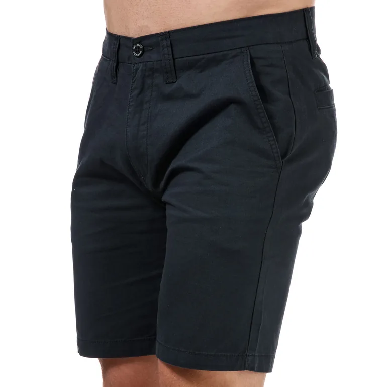 Men's Weekend Offender Dillenger Cotton Twill Chino Shorts in Blue - 3