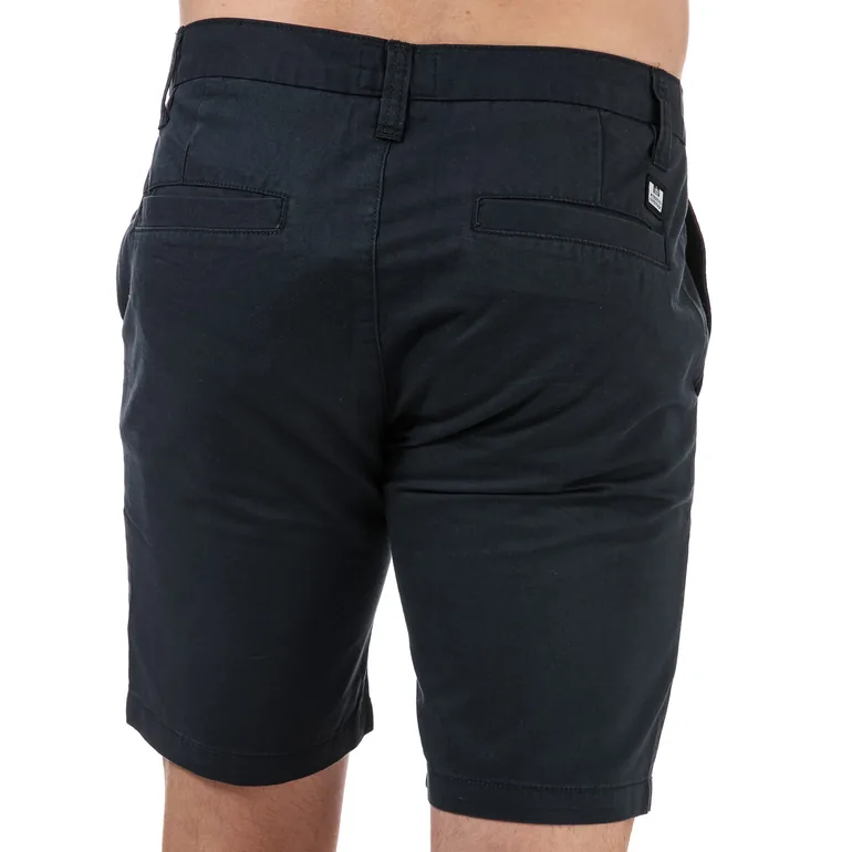 Men's Weekend Offender Dillenger Cotton Twill Chino Shorts in Blue - 1