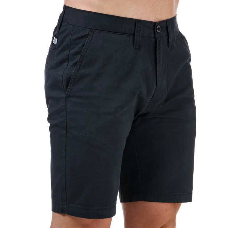 Men's Weekend Offender Dillenger Cotton Twill Chino Shorts in Blue
