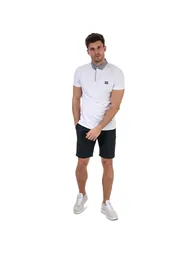 Men's Weekend Offender Dillenger Cotton Twill Chino Shorts in Blue - 2