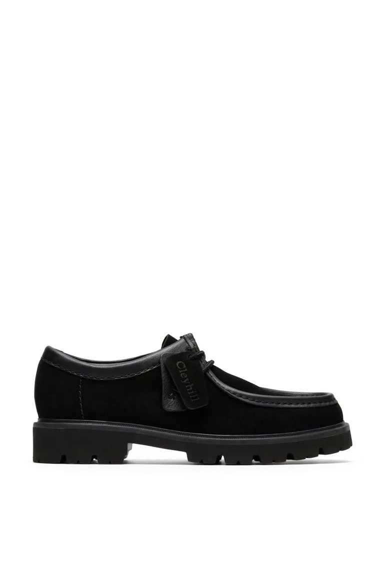 Cleyhill Seam Suede Lace-Up Shoe Black