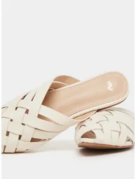 Multi Strap Pointed Toe Slip On Mules - 2