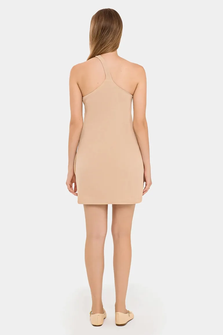 One-Shoulder Bodycon Mini Dress - 2