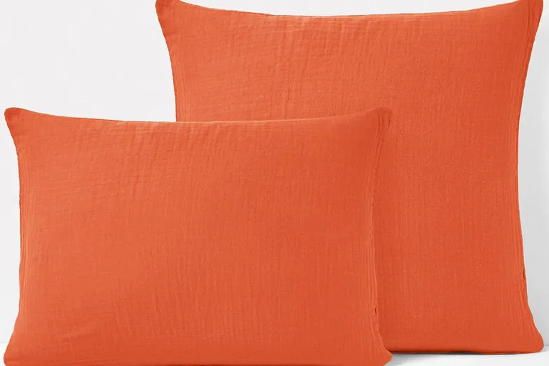 Kumla Plain Cotton Muslin Pillowcase