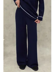 Button Detailed Sweater & Wide Leg Pants Co-ord Set - 5