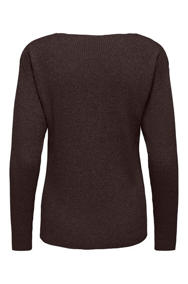 Metallic Thread Long Sleeve V-Neck Jumper product thumbnail 2