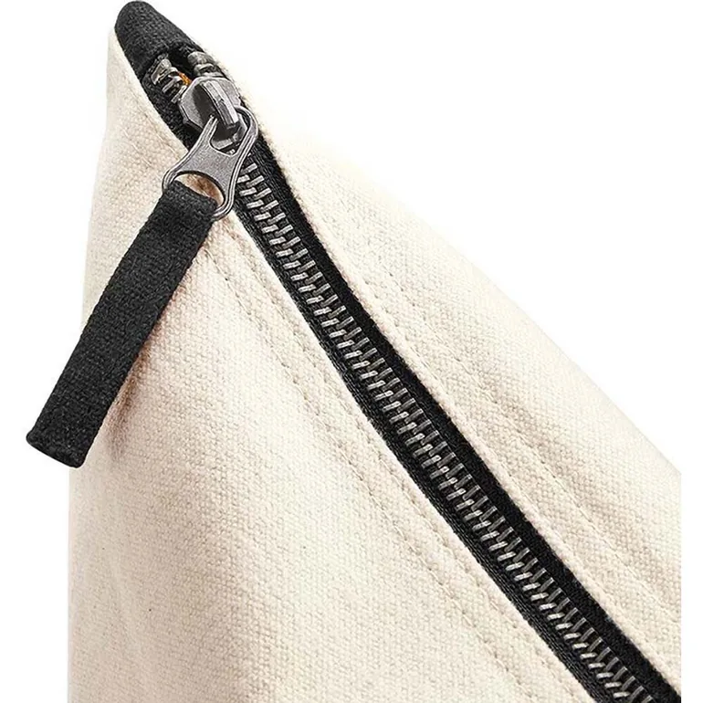 Westford Mill Dipped Base Canvas Accessory Bag - Natural/Black - 1
