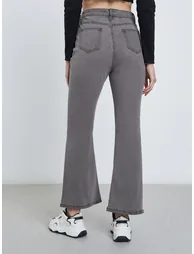 Mid Rise Bootcut Washed Jeans - 3