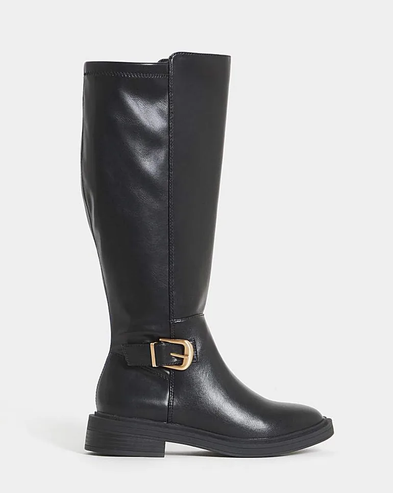 Buckle Stretch Knee High Ex Wide SC - 2
