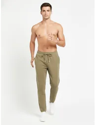 Men Brown Regular Fit Solid Track Pants - 4