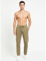 Men Brown Regular Fit Solid Track Pants