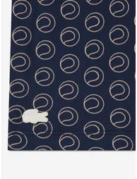 Lacoste Girls Oversized AOP T-Shirt in Navy - 3
