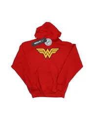 DC Comics Girls Wonder Woman Logo Hoodie - Red