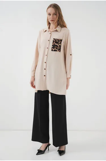 Pocket Detail Shirt Tunic