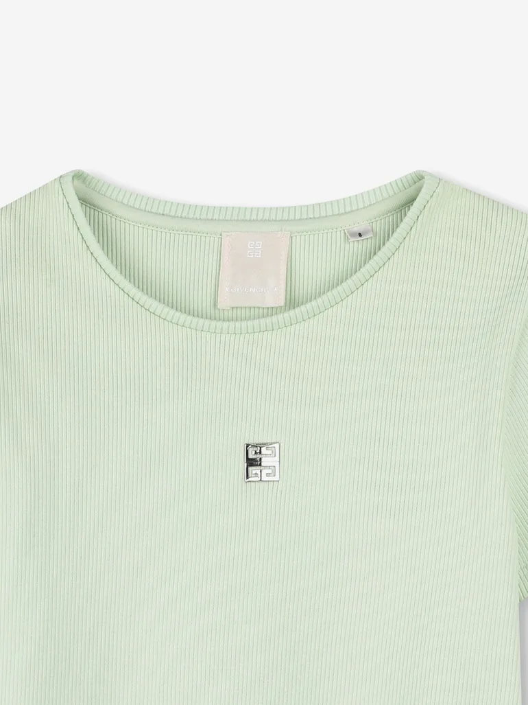 Girls Logo T-Shirt in Green - 2
