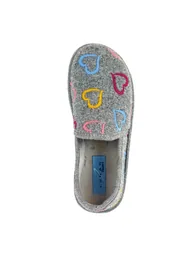 Lunar Womens/Ladies Joyful Slippers - Grey - 3