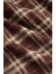 Plaid Print Button Long-Sleeve Shirt - 4